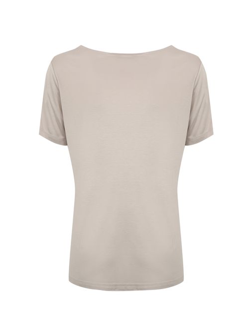 T-shirt in jersey fluido Beige FAY | NPWB2506150 XBAB009